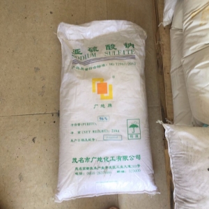 亞硫酸鈉，Na2SO3